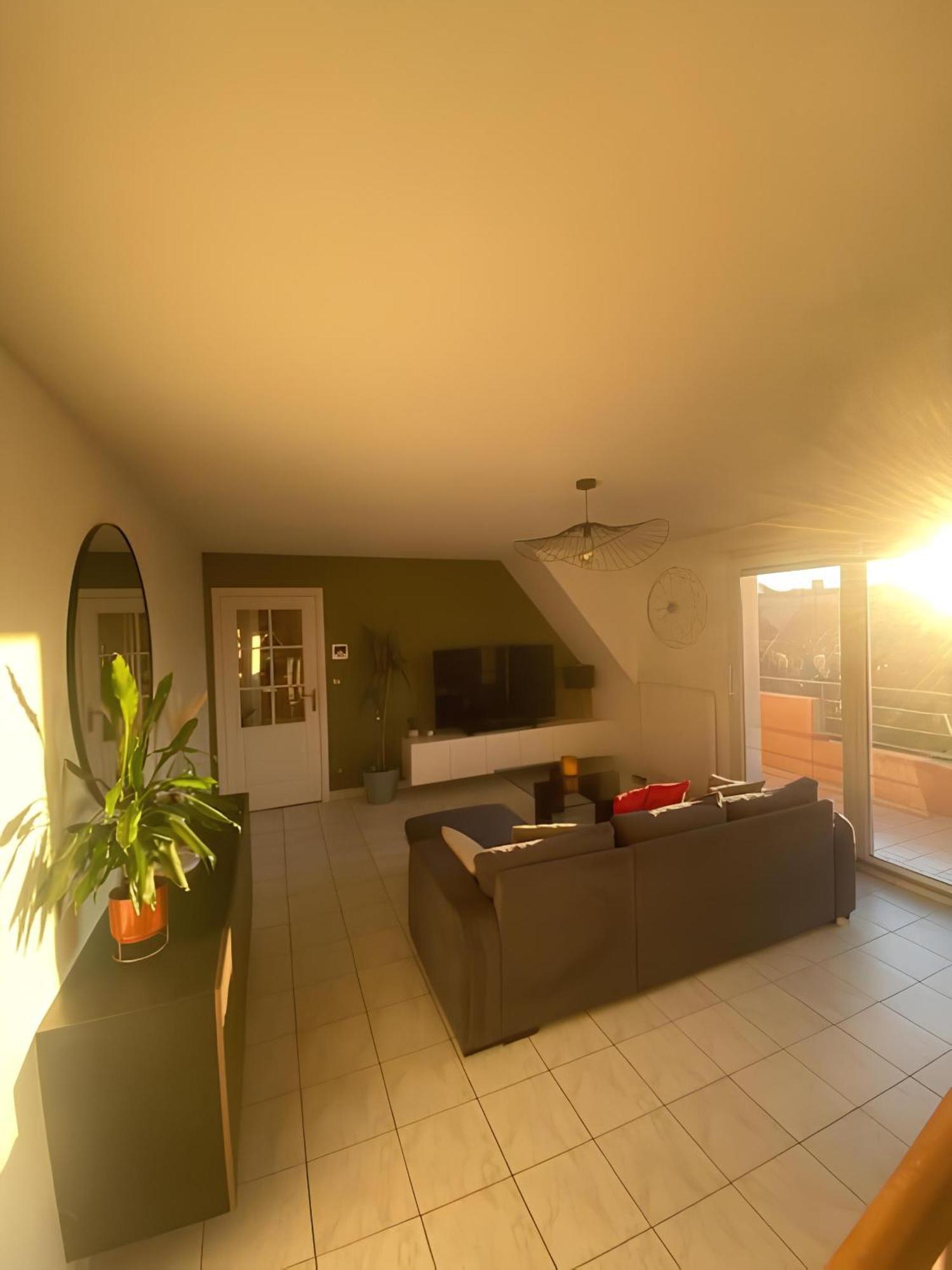 Superbe Duplex Proche Centre Ville Parking Gratuit Colmar Esterno foto